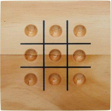 Logotrade Geschäftsgeschenke das Foto: Strobus Tic-Tac-Toe Spiel aus Holz