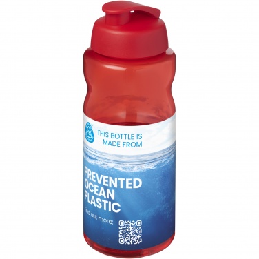 Logotrade Firmengeschenke das Foto: H2O Active® Eco Big Base 1L Sportflasche mit Klappdeckel 