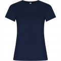 Golden T-Shirt für Damen, Marineblau