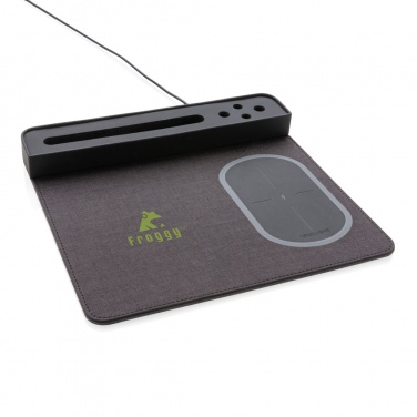 Logotrade Geschäftsgeschenke das Foto: Air Mousepad mit 5W Wireless Charger und USB