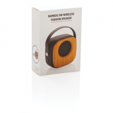 Logotrade Werbeartikel das Foto: Bambus 3W Wireless Fashion Speaker