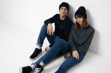 Logotrade Werbeartikel das Foto: Iqoniq Zion Rundhals-Sweater aus recycelter Baumwolle