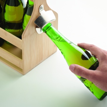 Logotrade Werbegeschenke das Foto: 6 Bierkästen aus Bambus