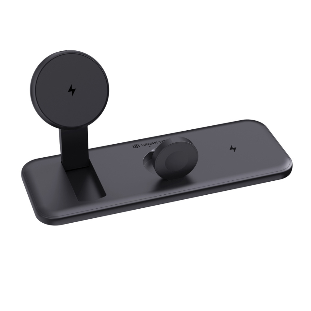 Logotrade Logogeschenke das Foto: Urban Vitamin Torrance 3-in-1 15W-Magnetladegerät