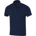 Akoya Poloshirt aus recyceltem Frottee Unisex, Marine