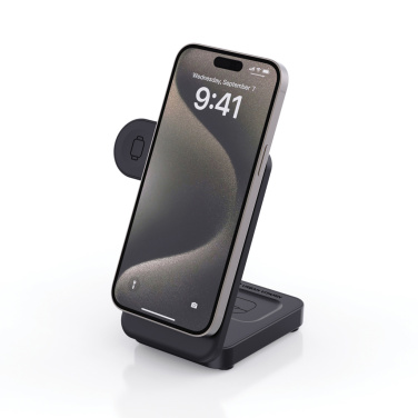 Logotrade Geschäftsgeschenke das Foto: Urban Vitamin Arcadia 15W 3in1 Magnet-Charger aus RCS rABS
