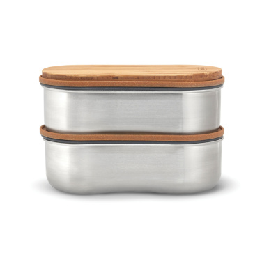 Logotrade Firmengeschenke das Foto: Black+Blum Stainless Steel Double Bento Box