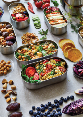 Logotrade Geschäftsgeschenke das Foto: Black+Blum Stainless Steel Double Bento Box