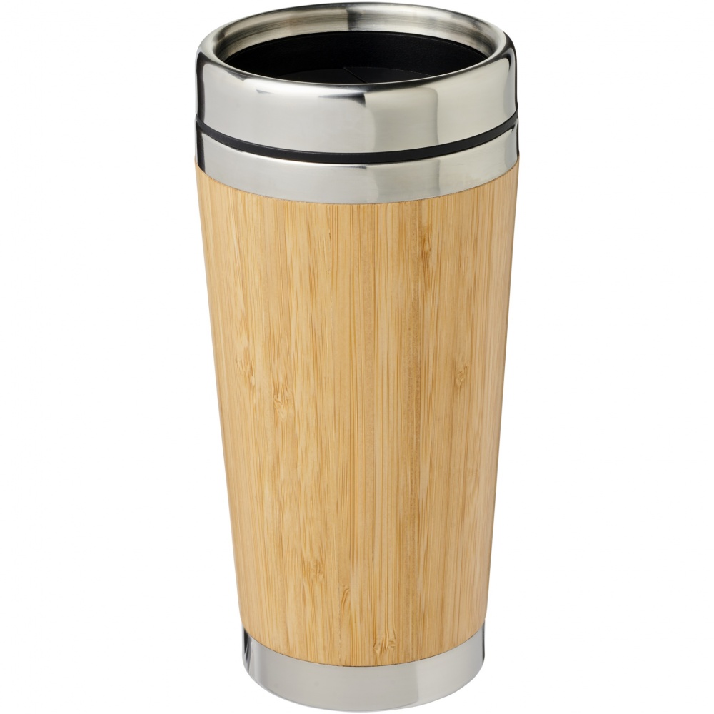 Logo trade promotional giveaways picture of: Bambus 450 ml tumbler with bamboo outer