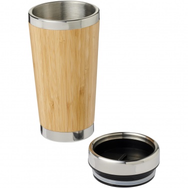 Logotrade corporate gift image of: Bambus 450 ml tumbler with bamboo outer