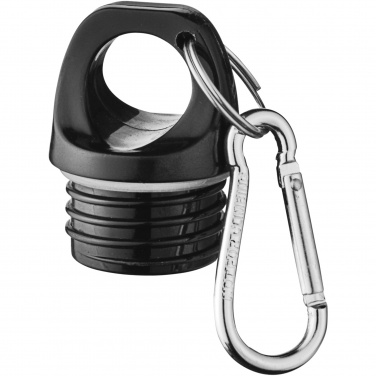Logo trade promotional items image of: Oregon 770 ml matte water bottle with carabiner