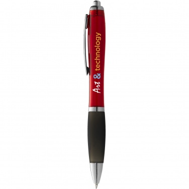 Logotrade promotional merchandise picture of: Nash ballpoint pen coloured barrel and black grip