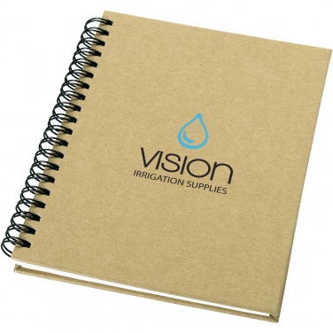 Logo trade business gifts image of: Mendel recycled notebook