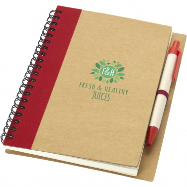 Logo trade promotional product photo of: Priestly recycled notebook with pen