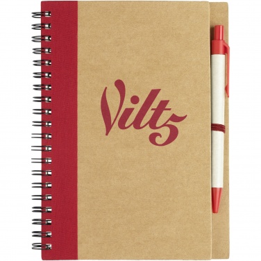 Logotrade promotional product image of: Priestly recycled notebook with pen