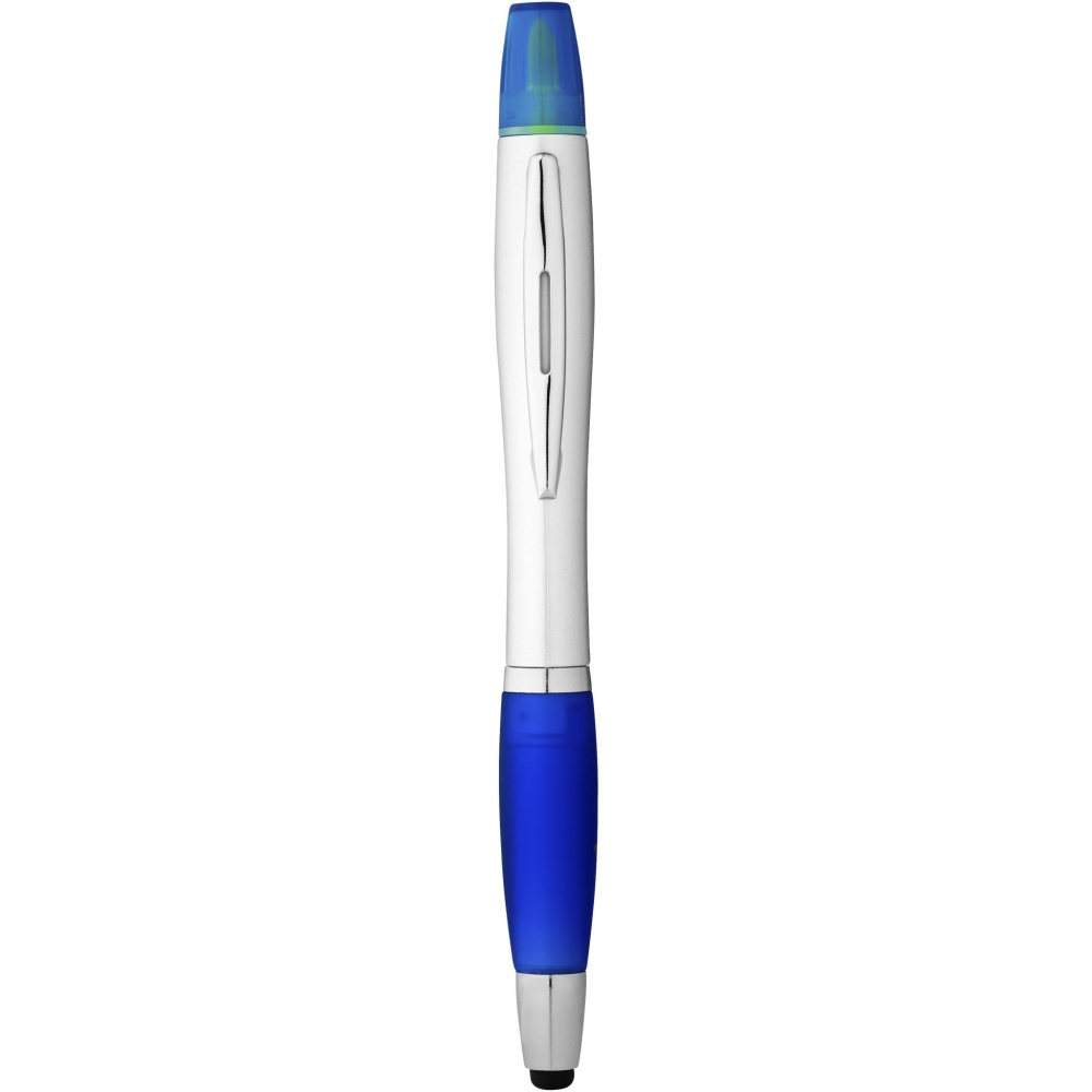 Logo trade promotional merchandise image of: Nash stylus ballpoint pen and highlighter