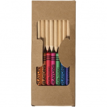 Logotrade promotional product image of: Lucky 19-piece coloured pencil and crayon set
