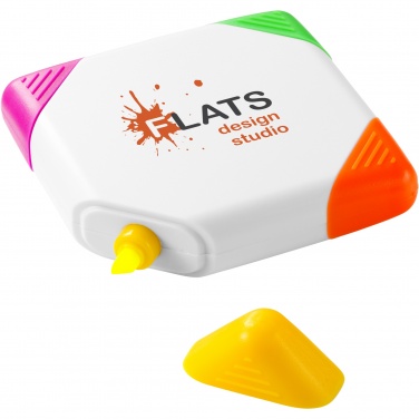 Logotrade promotional giveaway image of: Trafalgar square-shaped 4-colour highlighter