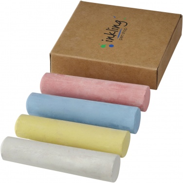 Logotrade promotional gift image of: Screech 4-piece chalk set