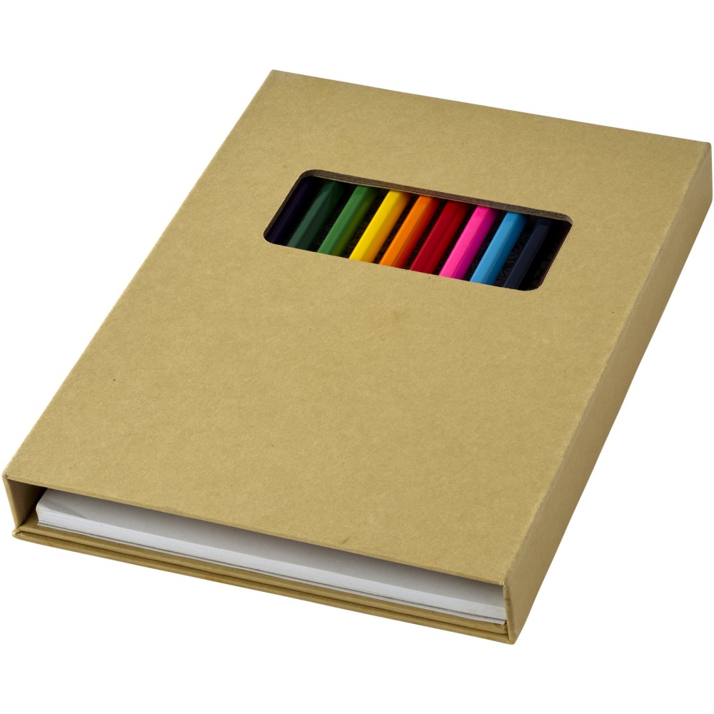 Logotrade corporate gift picture of: Pablo colouring set with drawing paper
