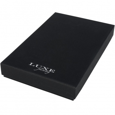 Logo trade corporate gifts picture of: Carbon duo pen gift set with pouch