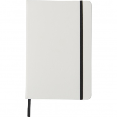 Logo trade promotional products picture of: Spectrum A5 white notebook with coloured strap