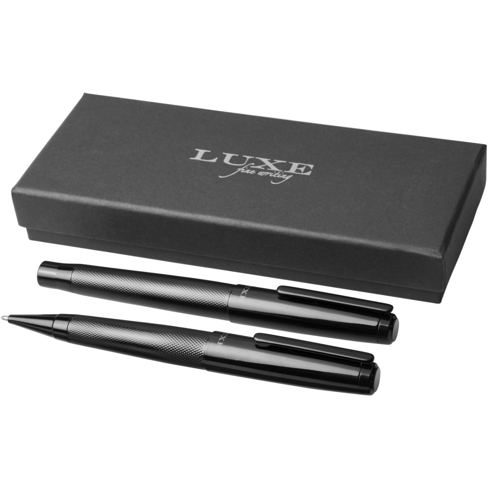 Logo trade promotional items image of: Gloss duo pen gift set