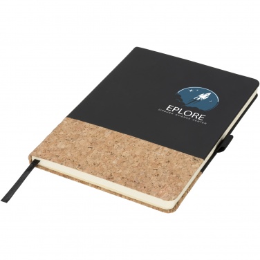 Logo trade promotional merchandise photo of: Evora A5 cork thermo PU notebook