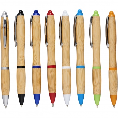 Logo trade business gift photo of: Nash bamboo ballpoint pen