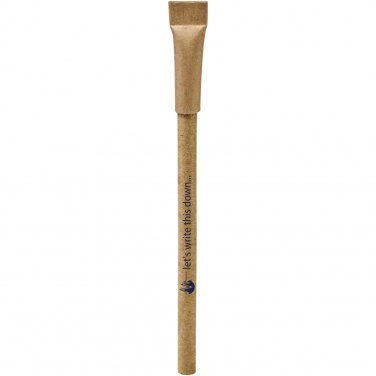 Logo trade promotional merchandise photo of: Asilah recycled paper ballpoint pen