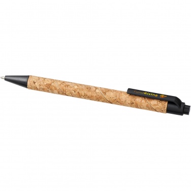 Logo trade corporate gift photo of: Midar cork and wheat straw ballpoint pen