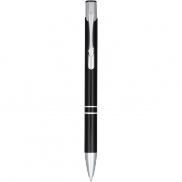 Logo trade promotional items image of: Moneta anodized aluminium click ballpoint pen
