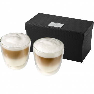 Logo trade promotional giveaway photo of: Boda 2-piece glass coffee cup set