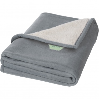 Logo trade corporate gifts image of: Springwood soft fleece and sherpa plaid blanket