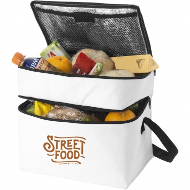 Logotrade promotional product picture of: Oslo 2-zippered compartments cooler bag 13L