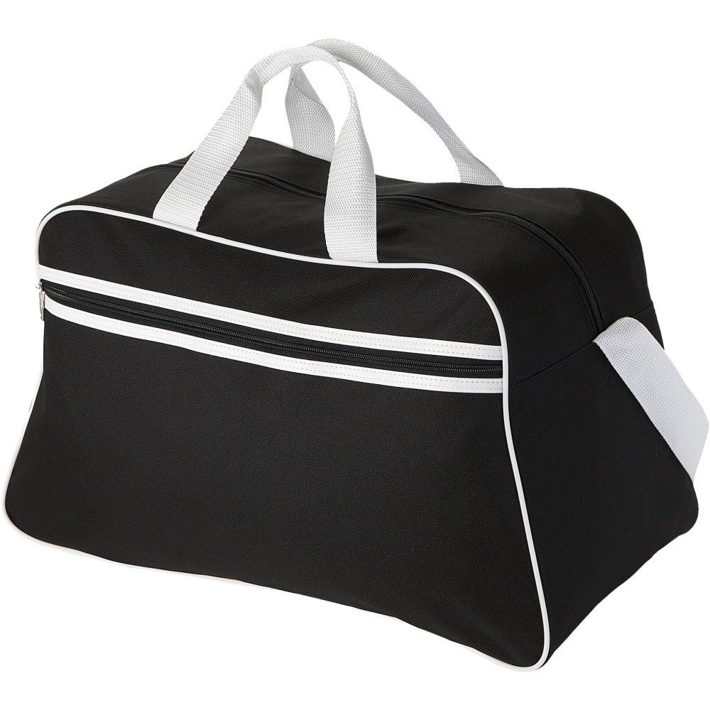 Logotrade promotional gift image of: San Jose 2-stripe sports duffel bag 30L