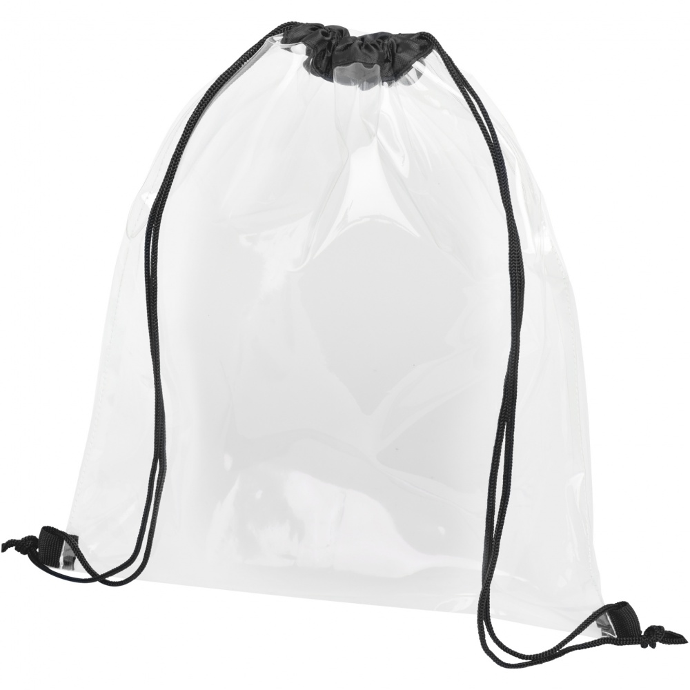 Logotrade promotional item picture of: Lancaster transparent drawstring bag 5L