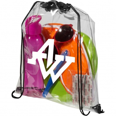 Logo trade advertising product photo of: Lancaster transparent drawstring bag 5L