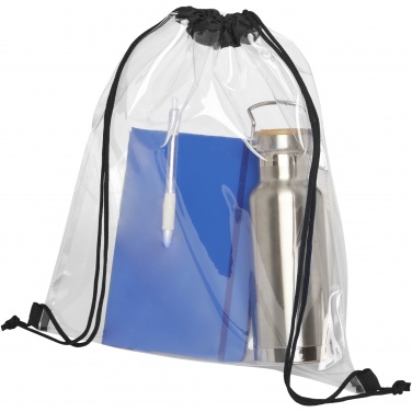 Logotrade business gifts photo of: Lancaster transparent drawstring bag 5L