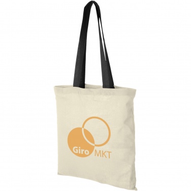 Logotrade promotional merchandise picture of: Nevada 100 g/m² cotton tote bag coloured handles 7L