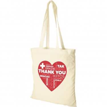 Logo trade promotional giveaway photo of: Peru 180 g/m² cotton tote bag 7L