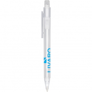 Logo trade corporate gifts image of: Calypso frosted ballpoint pen