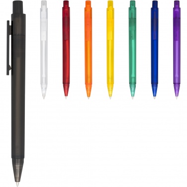 Logo trade advertising product photo of: Calypso frosted ballpoint pen