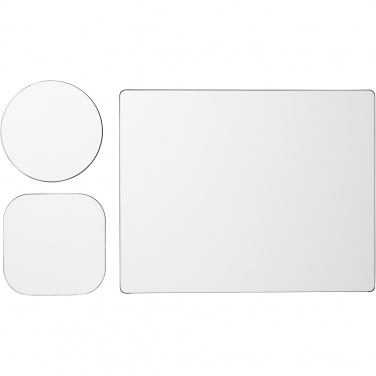 Logo trade promotional gift photo of: Brite-Mat® mouse mat and coaster set combo 1