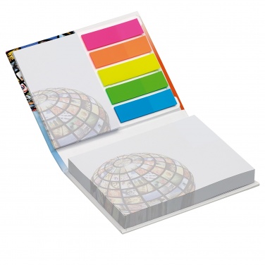 Logo trade promotional items image of: Combi notes page marker set hard cover