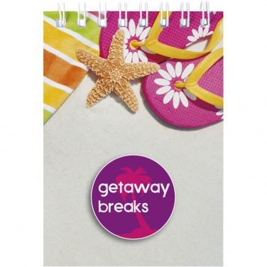 Logo trade promotional merchandise image of: Desk-Mate® spiral A7 notebook
