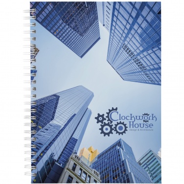 Logo trade promotional gift photo of: Wire-o A5 notebook hard cover