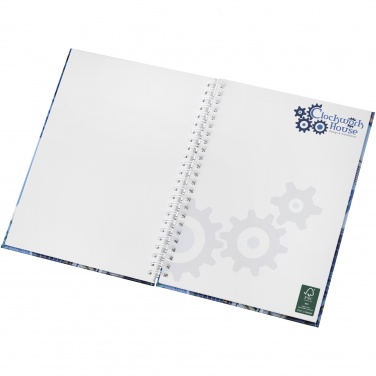 Logo trade promotional merchandise picture of: Wire-o A5 notebook hard cover