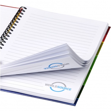 Logo trade promotional items image of: Wire-o A5 notebook hard cover