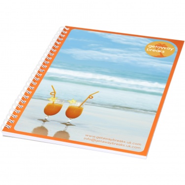 Logo trade promotional items image of: Desk-Mate® A5 notebook synthetic cover
